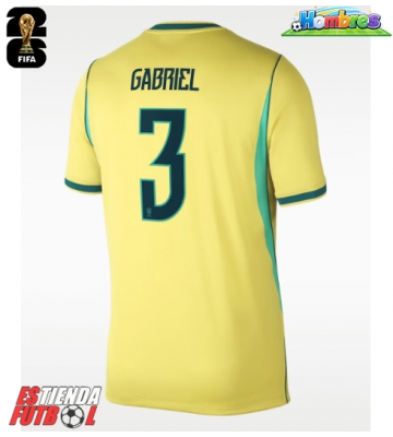 Brasil Gabriel Magalhaes #3 Primera Equipación Mundial 2026 Manga Corta